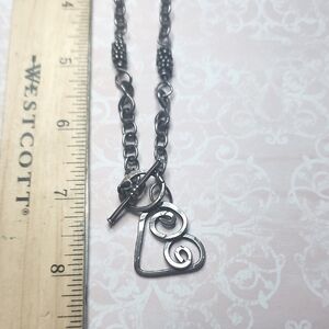 Silver Heart Pendant Necklace